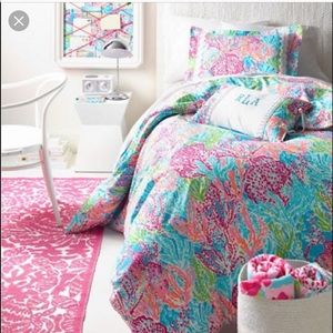 Garnet Hill & Lilly Pulitzer Lets Cha Cha duvet